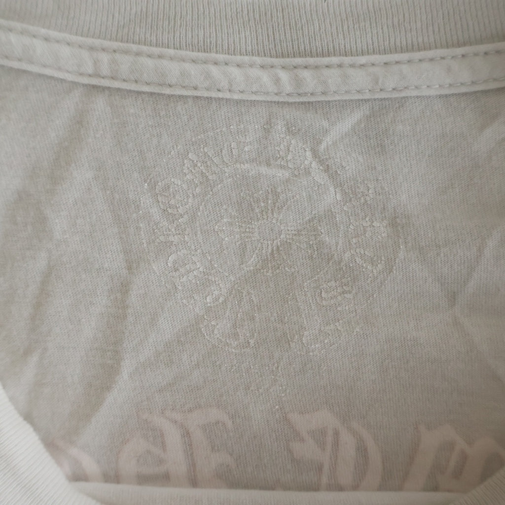 CHROME HEARTS(クロムハーツ) BACK KING TACO 3CEMETERY CROSS PRINT TEE バック キング タコ 3セメタリークロスプリント 半袖Tシャツ カットソー ホワイト
