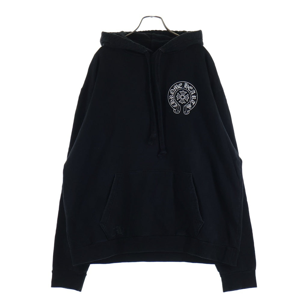 CHROME HEARTS(クロムハーツ) BACK HORSESHOE CH PLS TOKYO PRINT HOODIE バックホースシュー CHプラス プリント プルオーバーフーディ パーカー 東京限定 ブラック