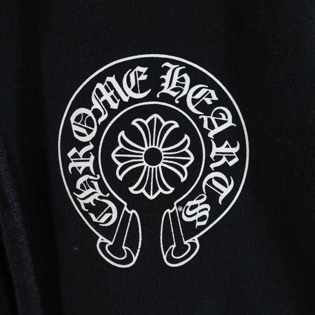 CHROME HEARTS(クロムハーツ) BACK HORSESHOE CH PLS TOKYO PRINT HOODIE バックホースシュー CHプラス プリント プルオーバーフーディ パーカー 東京限定 ブラック