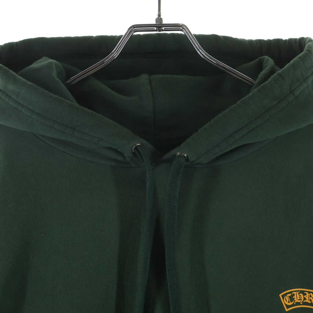 CHROME HEARTS(クロムハーツ) BACK ARCH LOGO SCROLL RABEL USA PRINT HOODIE バックアーチロゴ スクロールラベル プリント プルオーバーフーディ パーカー ダークグリーン