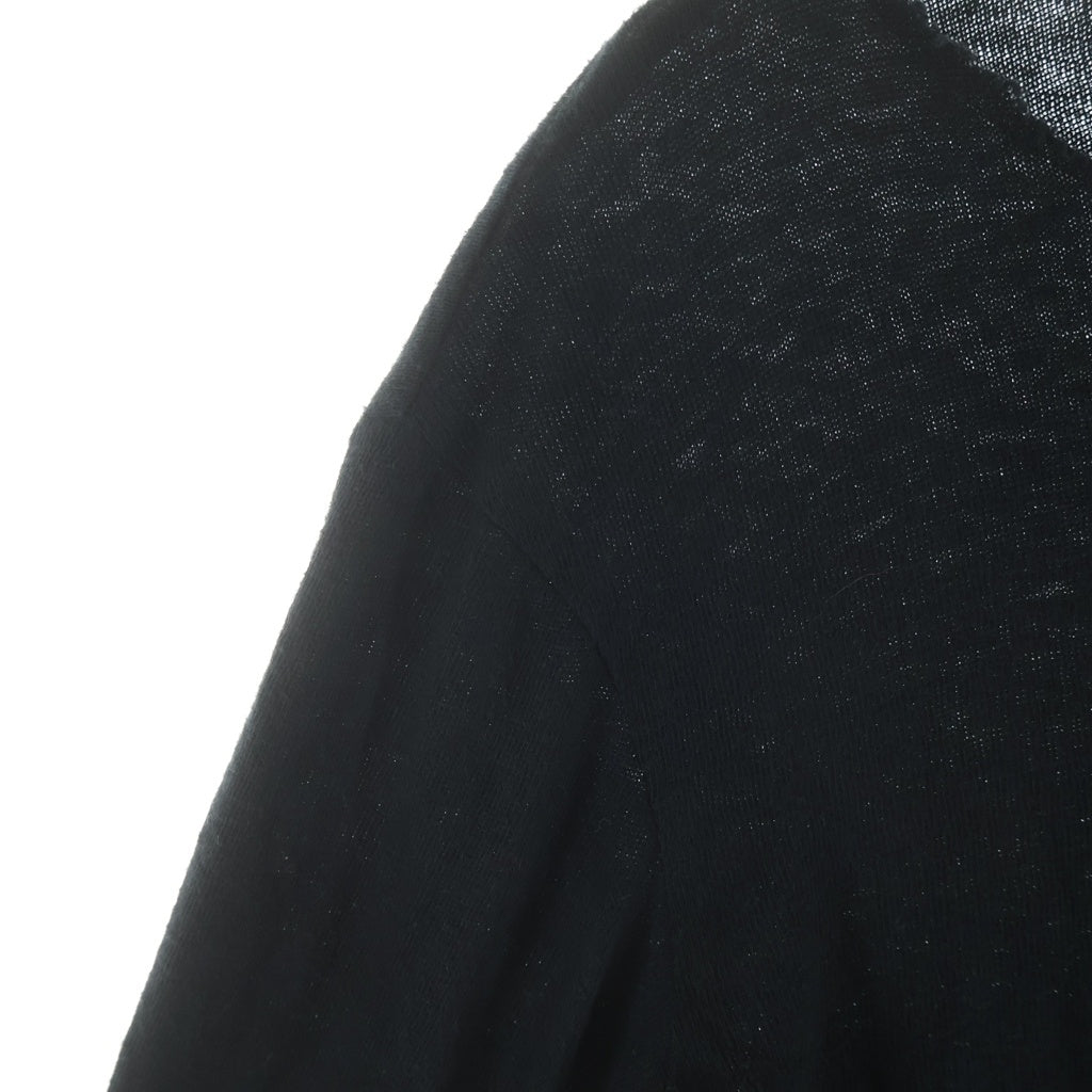 Yasuyuki Ishii(ヤスユキイシイ) Long Sleeve Cotton ダメージ加工 ロングスリーブ 長袖Tシャツ カットソー ブラック