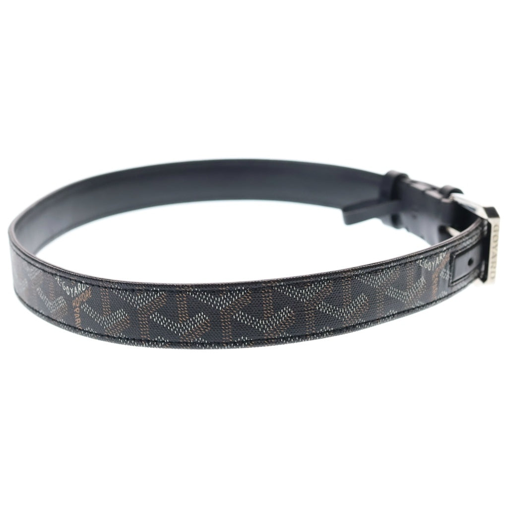 GOYARD(ゴヤール) LLeather Belt ヘリンボーンフレガット レザーベルト ブラック