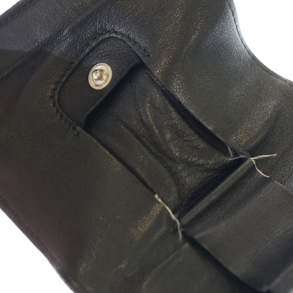 LOEWE(ロエベ) Leather Hand Bag 2WAY アナグラム レザーボストン ハンド ショルダーバッグ ブラック レディース