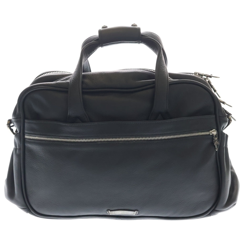 CHROME HEARTS(クロムハーツ) DIAPER BAG ダイパー レザーハンドバッグ ブラック