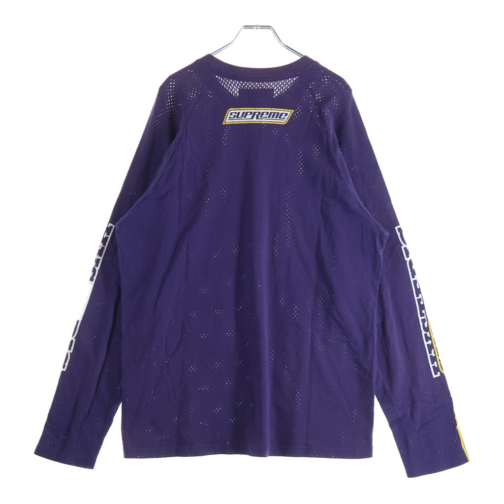 SUPREME(シュプリーム) 24AW ×Hysteric Glamour Mesh L/S Top ヒステリックグラマー メッシュ長袖Tシャツ ロンT パープル