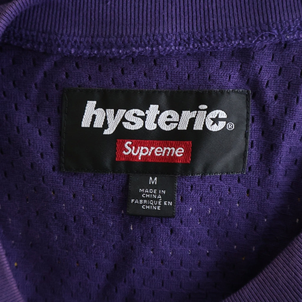 SUPREME(シュプリーム) 24AW ×Hysteric Glamour Mesh L/S Top ヒステリックグラマー メッシュ長袖Tシャツ ロンT パープル