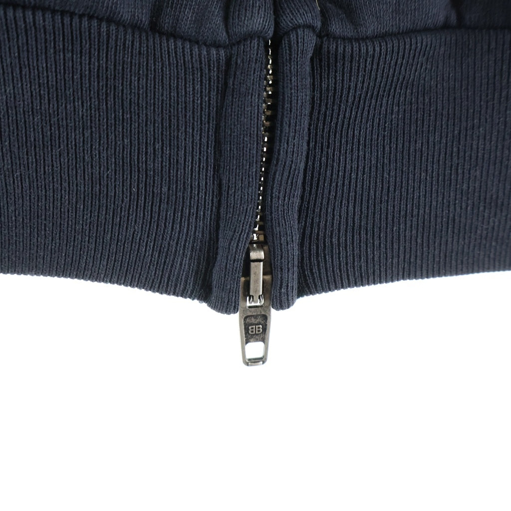 BALENCIAGA(バレンシアガ) 23AW Off Shore Zip Up Hoodie ダメージ加工 ジップアップスウェットパーカー フーディー グレー 770939 TPVM9