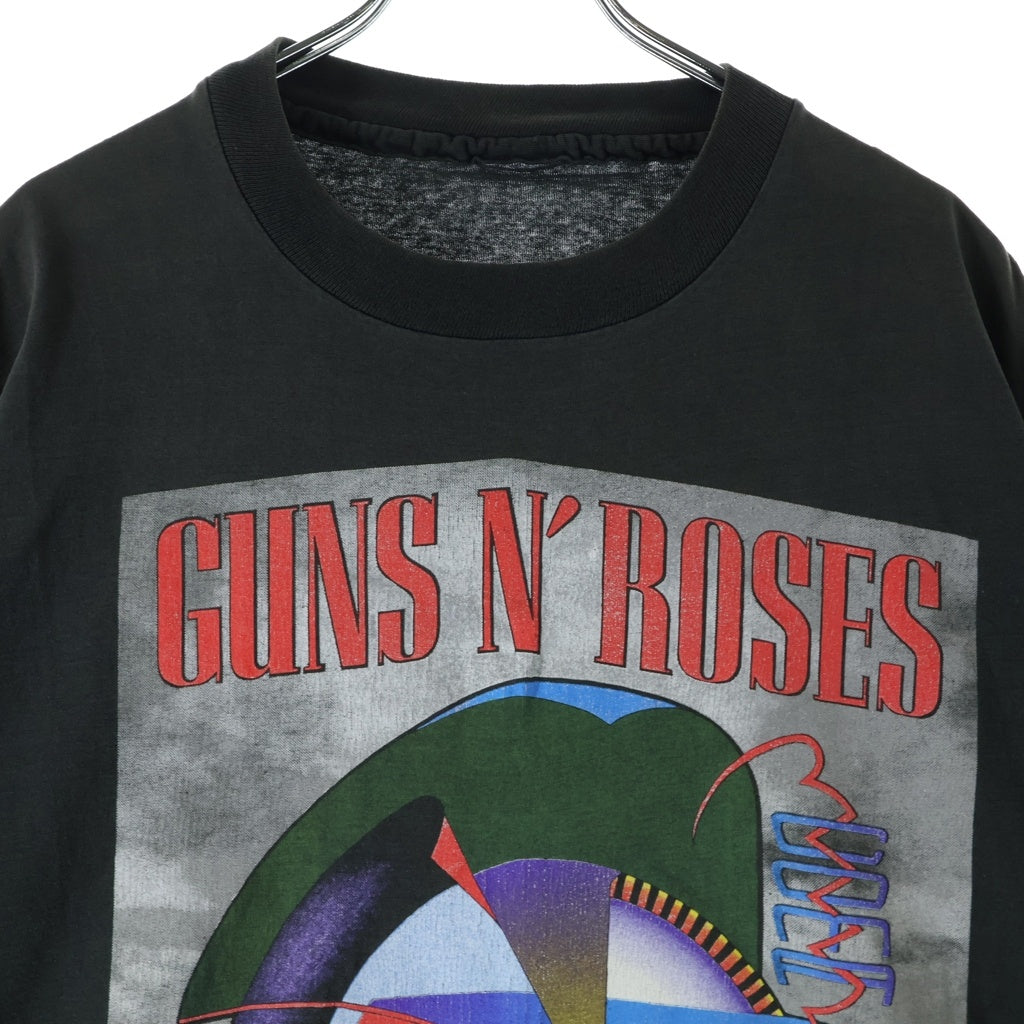 VINTAGE(ヴィンテージ) 90s GUNS N' ROSES COMA TOUR 1992 ガンズアンドローゼズ バンド 半袖Tシャツ カットソー ブラック