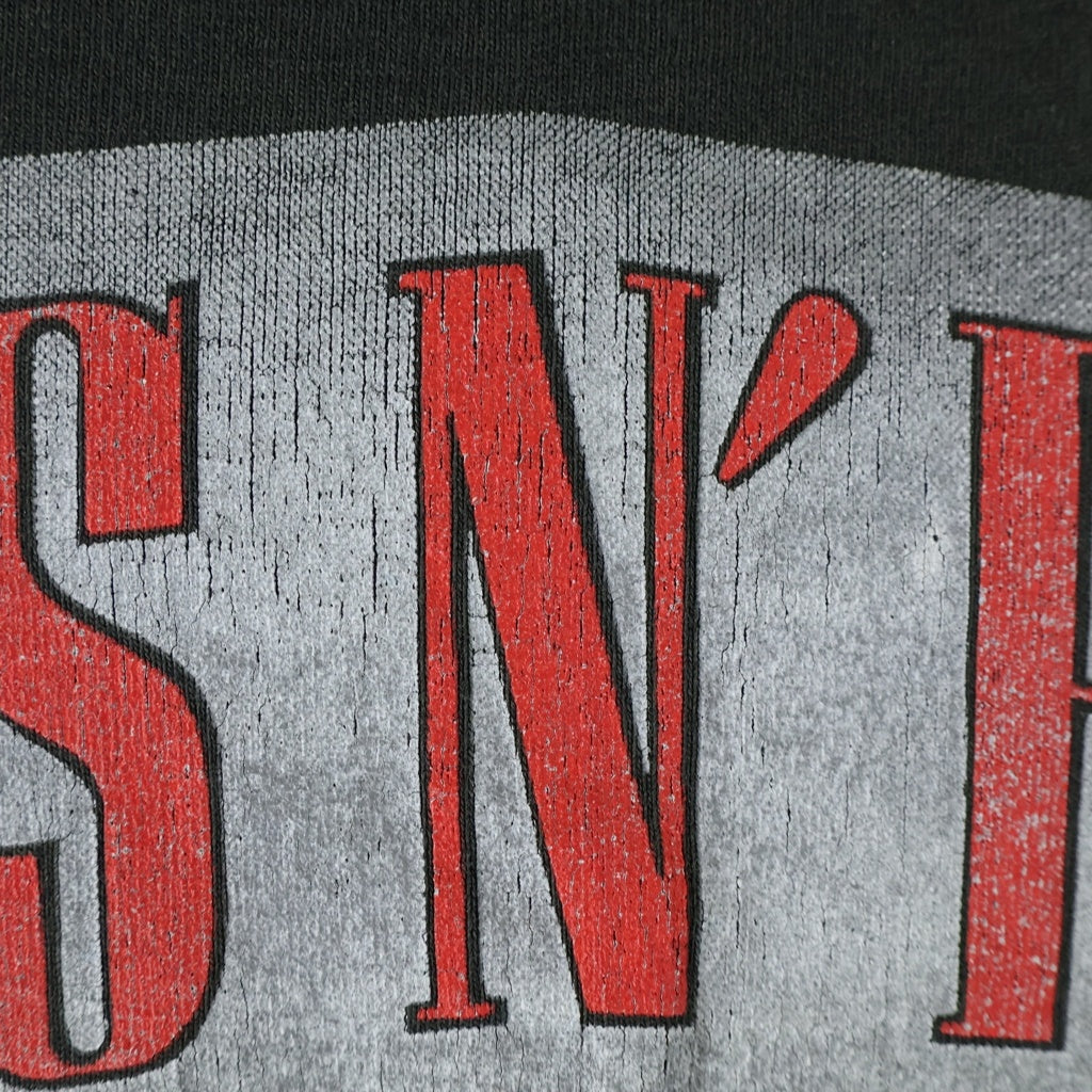 VINTAGE(ヴィンテージ) 90s GUNS N' ROSES COMA TOUR 1992 ガンズアンドローゼズ バンド 半袖Tシャツ カットソー ブラック