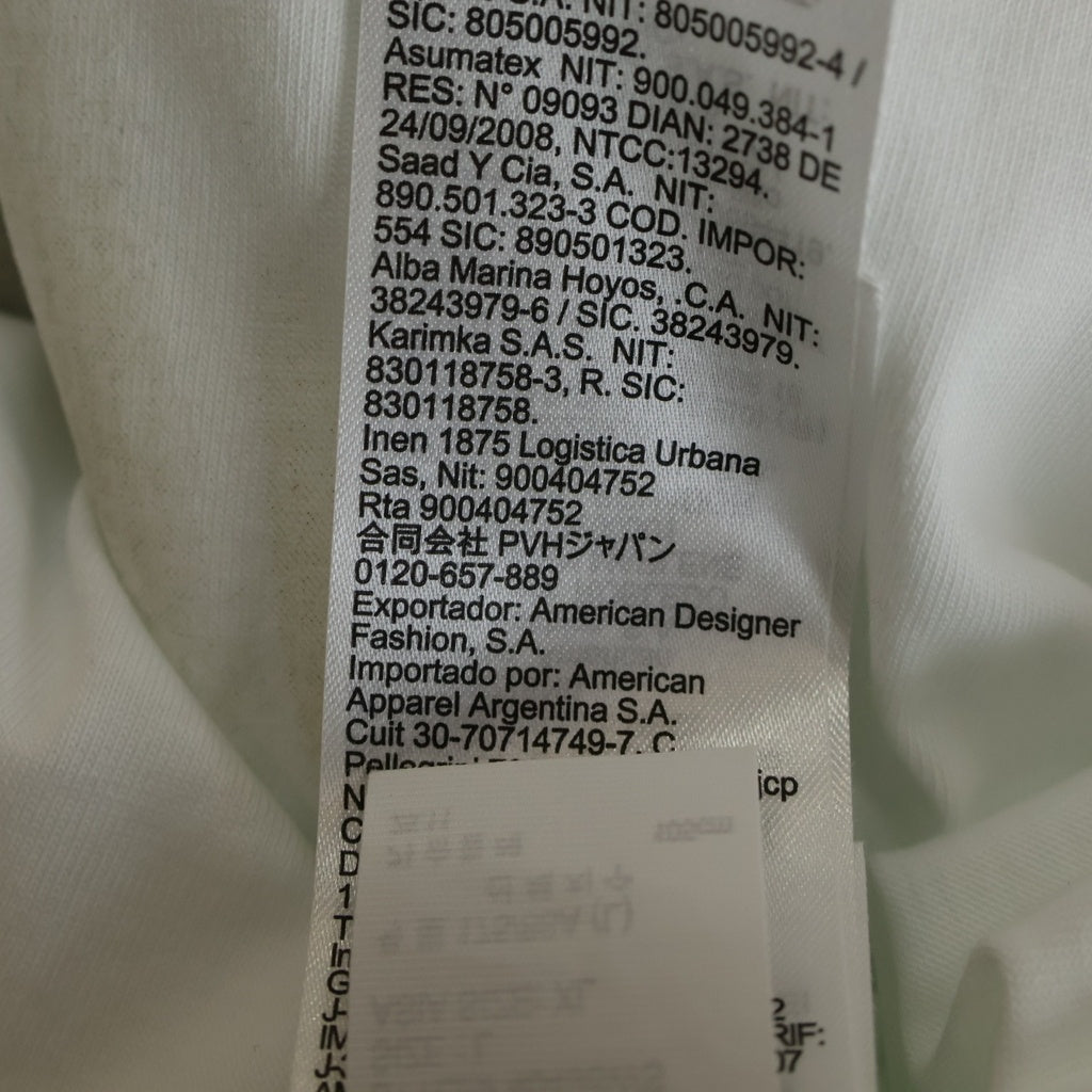 Calvin Klein(カルバンクライン) Kate Moss Graphic Tee ユニセックス クラシック 半袖Tシャツ カットソー ホワイト 40498WS