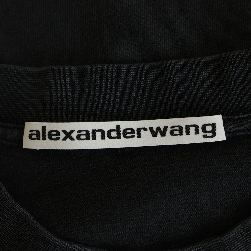 ALEXANDER WANG(アレキサンダーワン) Hotfix Graphic Short Sleeve Tee ホットフィックス グラフィック 半袖Tシャツ カットソー ブラック UCC2261990