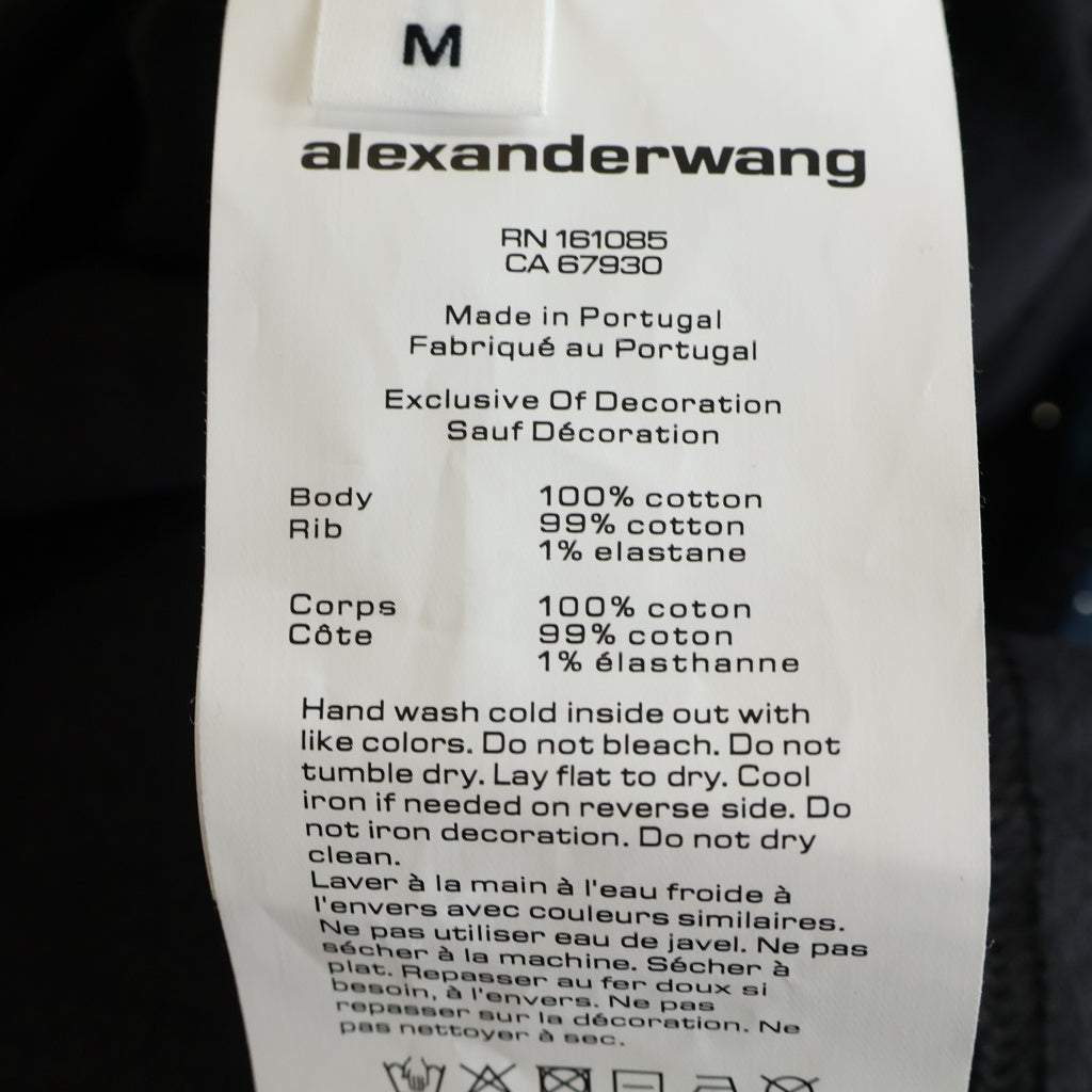 ALEXANDER WANG(アレキサンダーワン) Hotfix Graphic Short Sleeve Tee ホットフィックス グラフィック 半袖Tシャツ カットソー ブラック UCC2261990