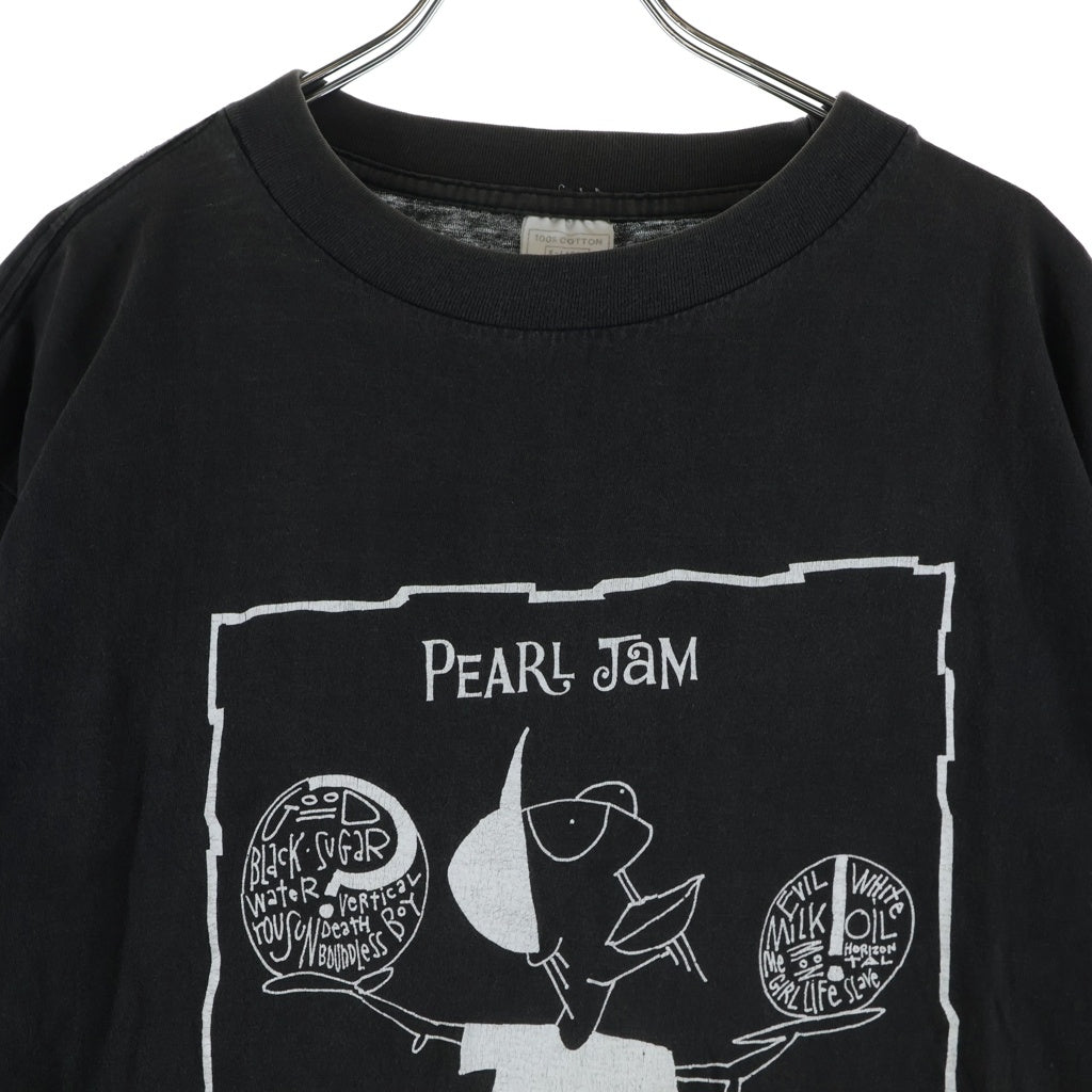 VINTAGE(ヴィンテージ) 90s PEARL JAM 1993 BOUNDLESS TOUR EURO パールジャム バンド ユーロ 半袖Tシャツ カットソー ブラック