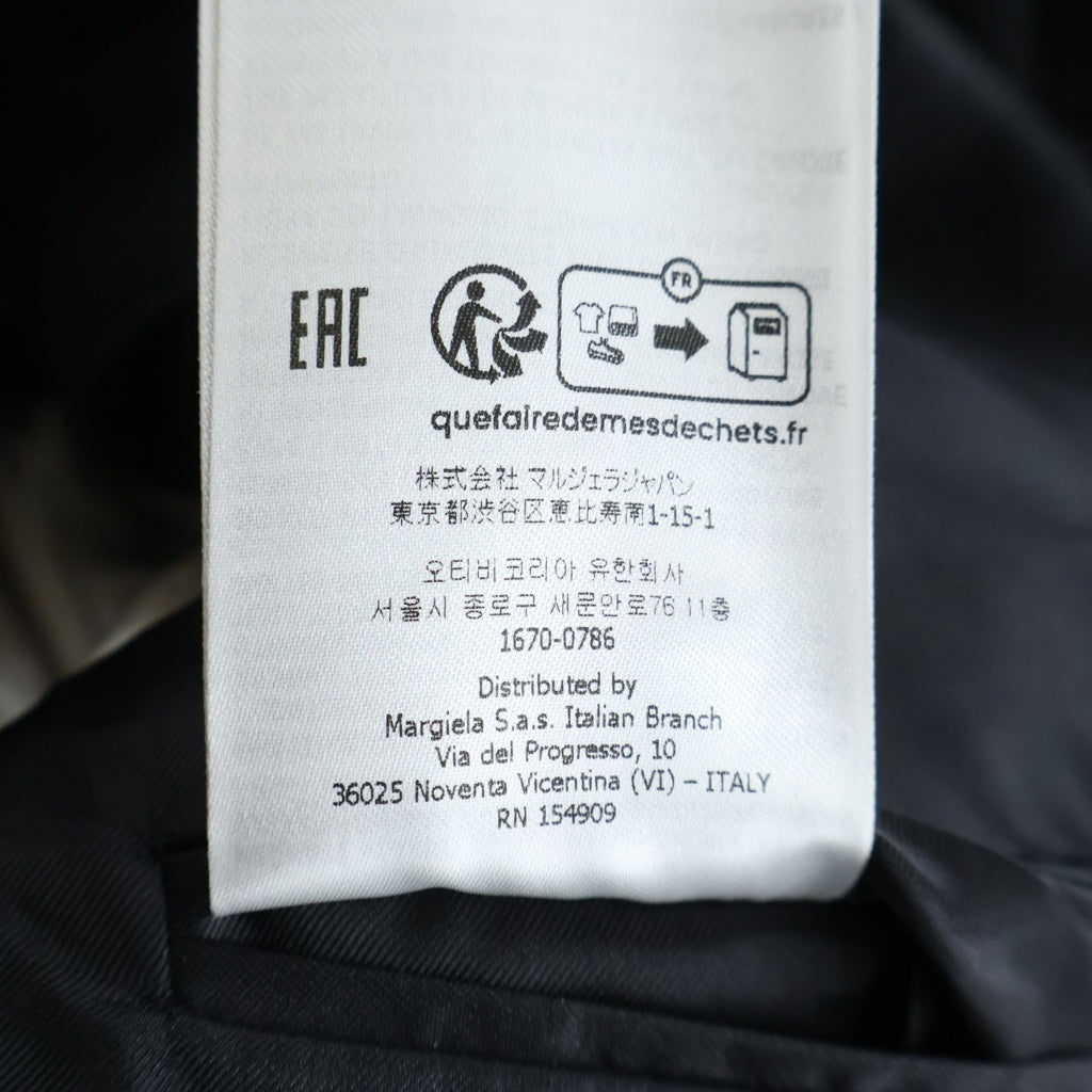 Maison Margiela(メゾンマルジェラ) 24SS Single Jacket シングルジャケット ブラック S51BN0432 S78075
