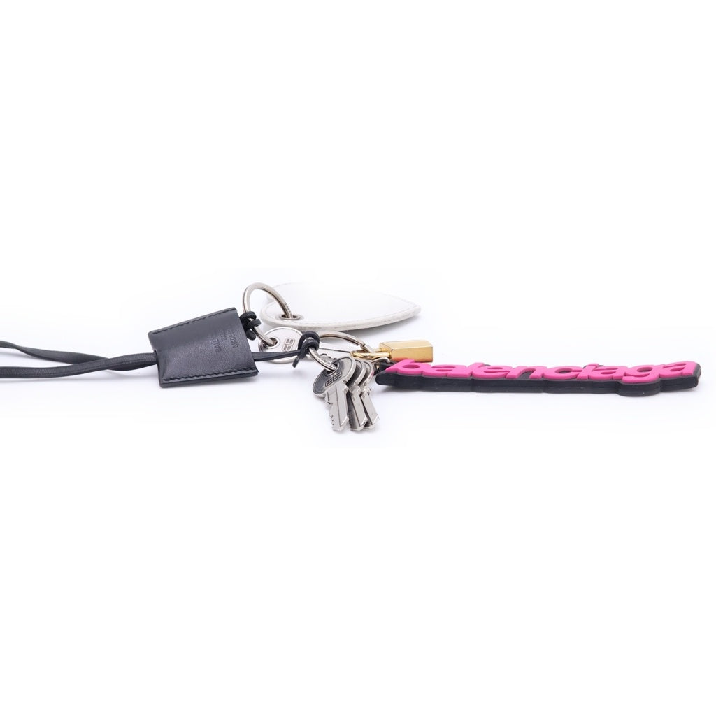 BALENCIAGA(バレンシアガ) Embellished Bag Charm ハート キー