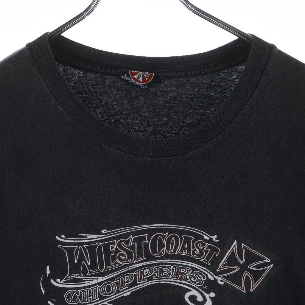 VINTAGE(ヴィンテージ) 90-00s WEST COAST CHOPPERS ウェストコーストチョッパーズ 両面プリント 半袖Tシャツ カットソー ブラック