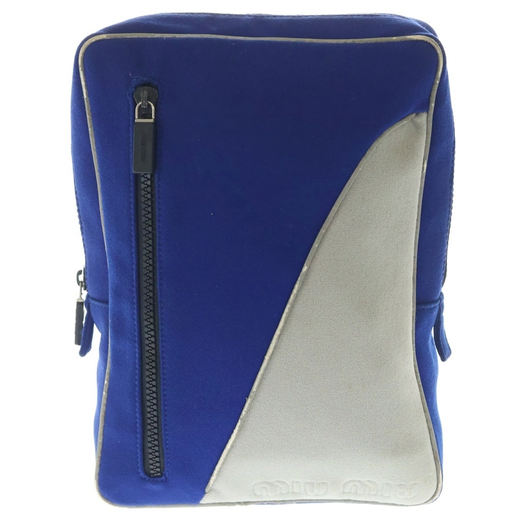 miumiu(ミュウミュウ) 92SS Archive 2WAY Shoulder Bag ショルダーバッグ バックパック ブルー