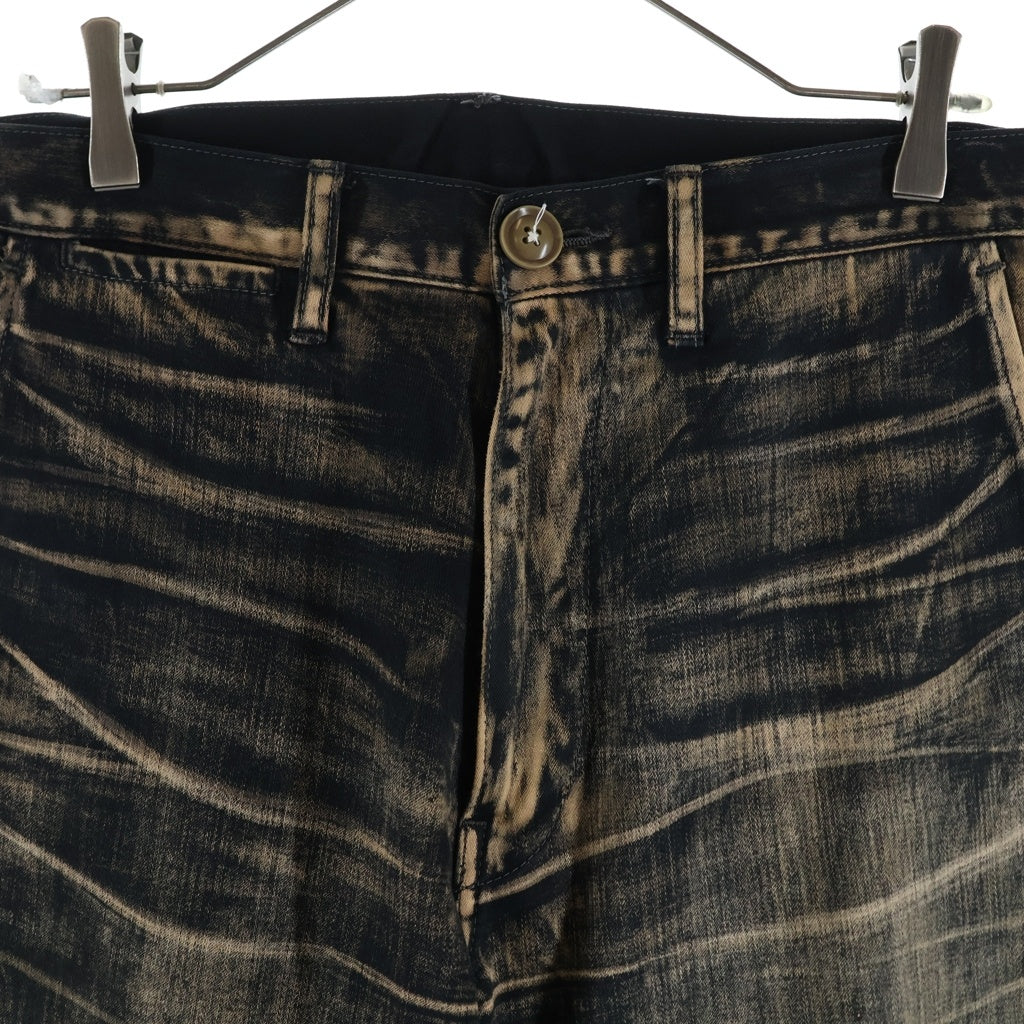 Yohji Yamamoto POUR HOMME(ヨウジヤマモト プールオム) 02AW Archive Denim Design Pants デニムデザイン パンツ ブラック HM-P43-019