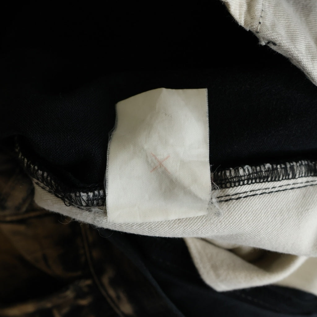 Yohji Yamamoto POUR HOMME(ヨウジヤマモト プールオム) 02AW Archive Denim Design Pants デニムデザイン パンツ ブラック HM-P43-019