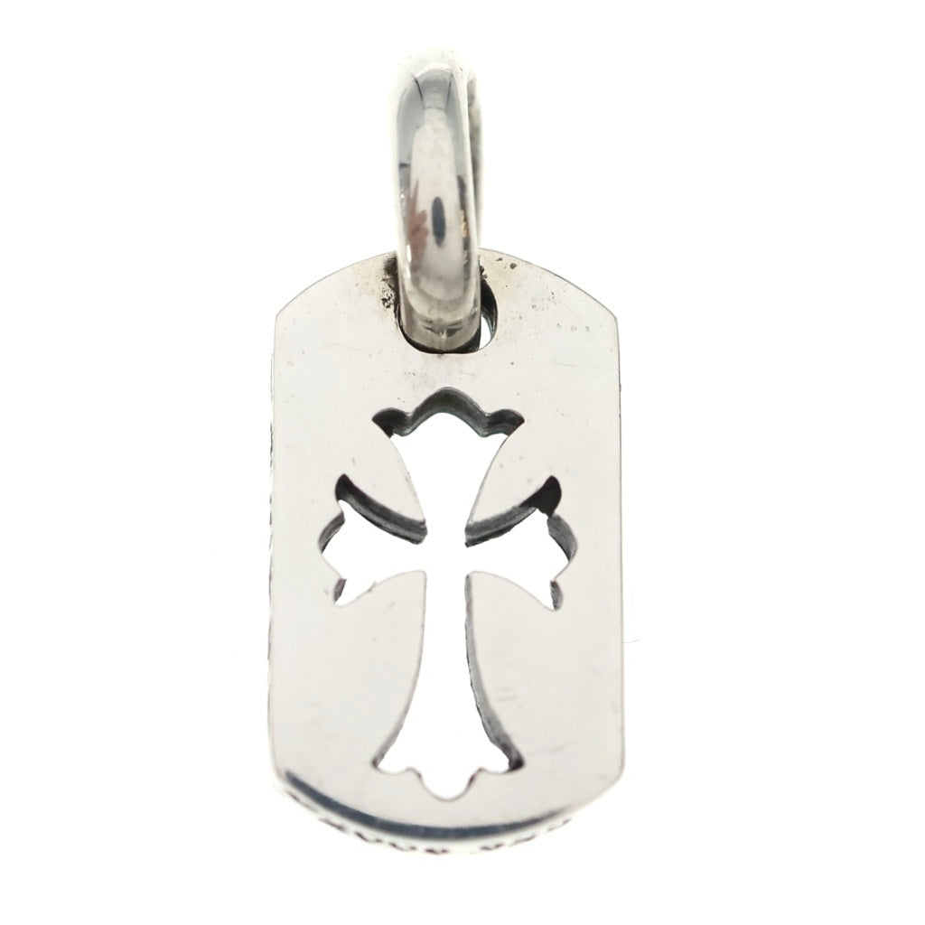 CHROME HEARTS(クロムハーツ) DT TNY CO CRS タイニーカットアウトクロスドッグタグ チャーム ペンダントトップ シルバー BCA252