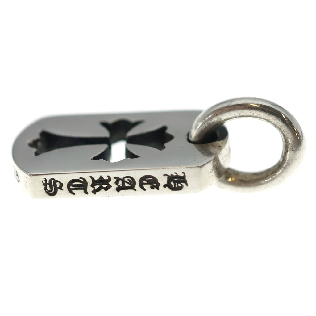 CHROME HEARTS(クロムハーツ) DT TNY CO CRS タイニーカットアウトクロスドッグタグ チャーム ペンダントトップ シルバー BCA252