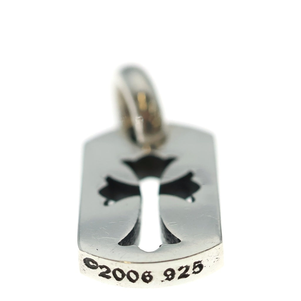 CHROME HEARTS(クロムハーツ) DT TNY CO CRS タイニーカットアウトクロスドッグタグ チャーム ペンダントトップ シルバー BCA252