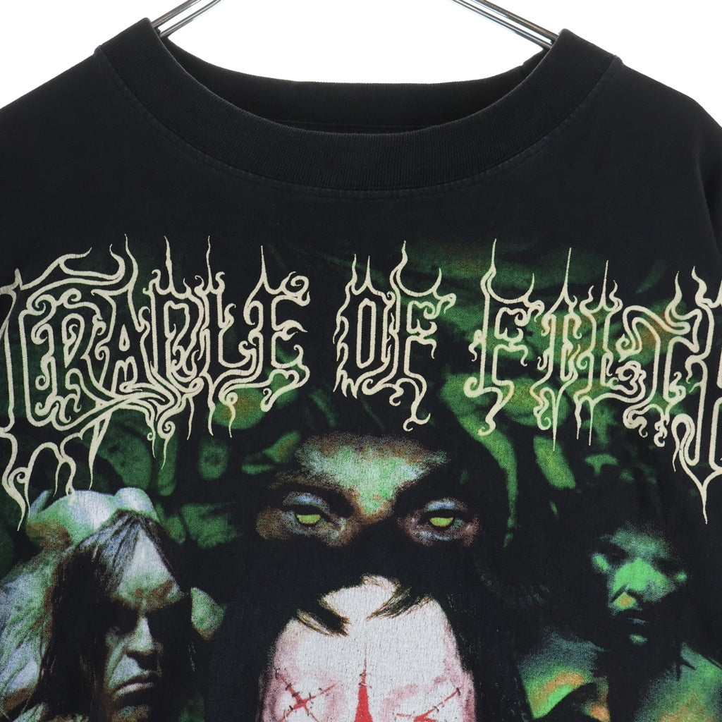 VINTAGE(ヴィンテージ) 90s CRADLE OF FILTH 1999 CANVAS FOR A LICK OF PAIN LS ドルオブフィルス バンド ロングスリーブ 長袖Tシャツ カットソー ブラック