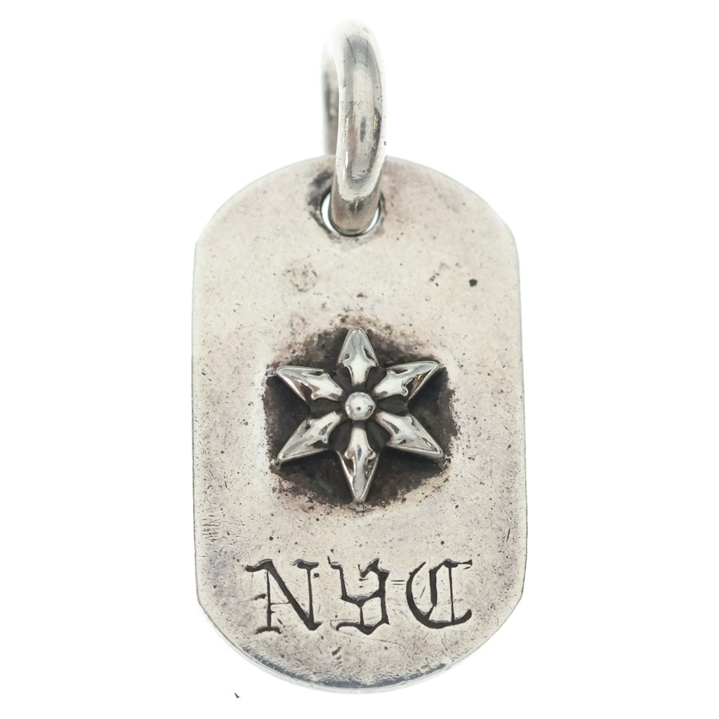 CHROME HEARTS(クロムハーツ) RAISED STAR DOGTAG NYC限定 レイズドスター ドッグタグ ペンダントトップ シルバー