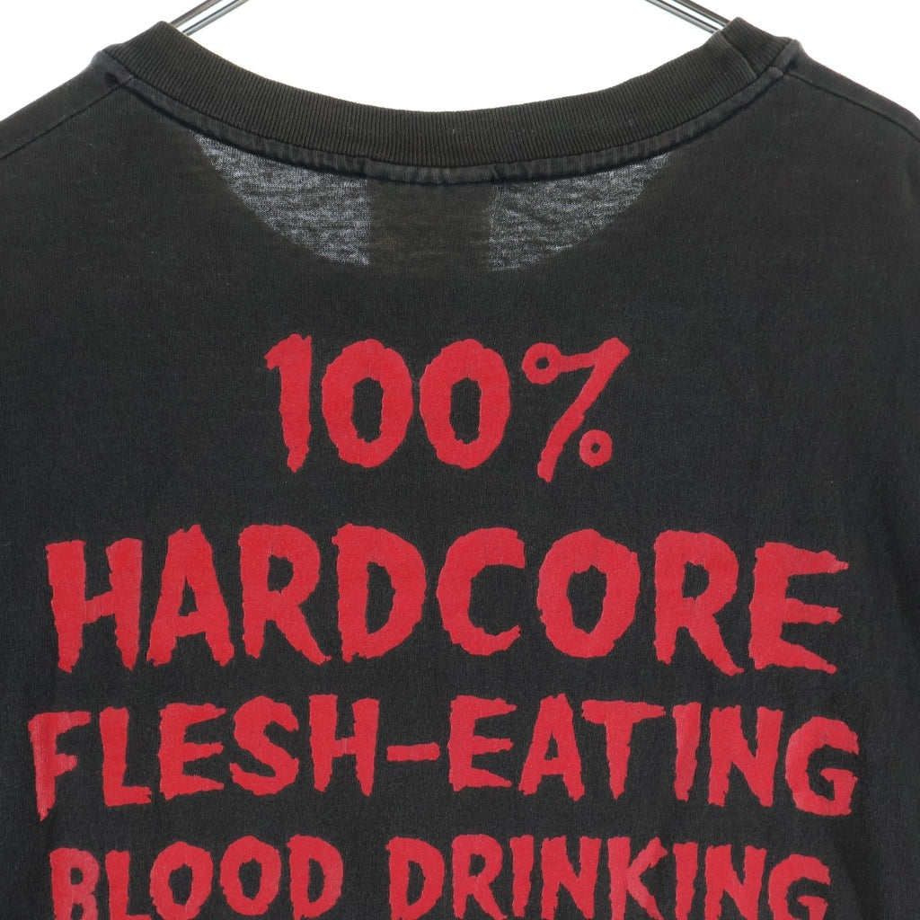 VINTAGE(ヴィンテージ) 90S ROB ZOMBIE 100% HARDCORE ロブゾンビ バンドTシャツ 半袖Tシャツ ブラック