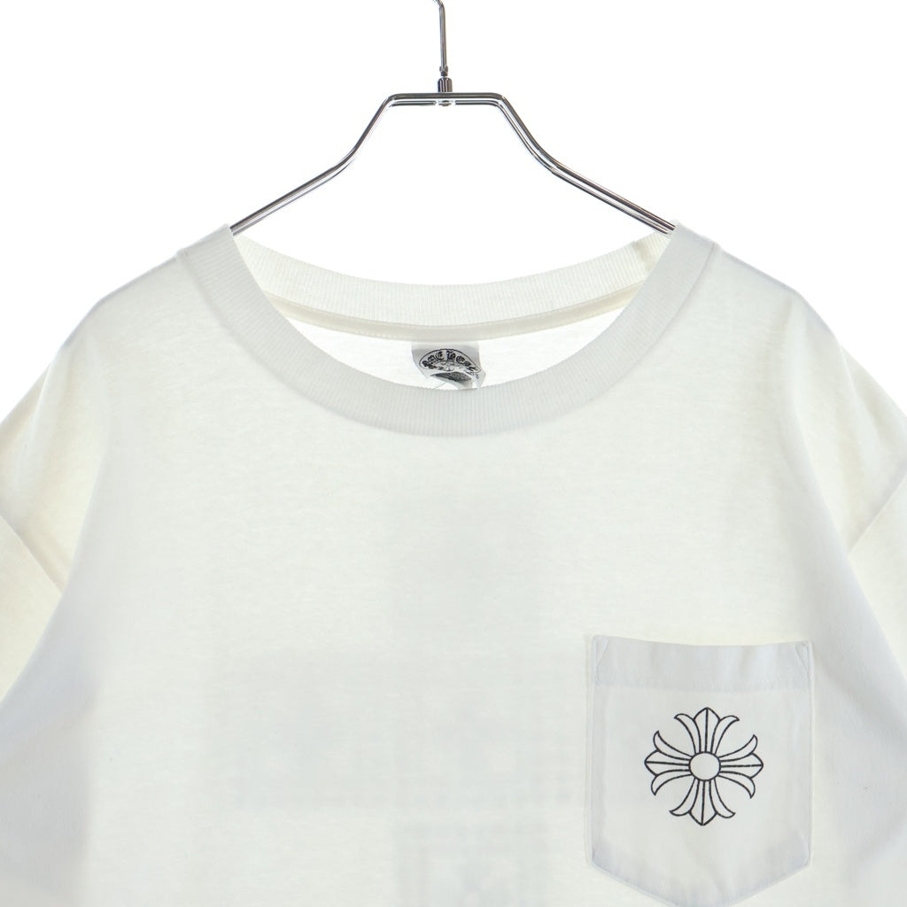 CHROME HEARTS(クロムハーツ) OLD CH PLS BLOCK PRINT TEE オールド ブロック プリント 半袖Tシャツ カットソー ホワイト
