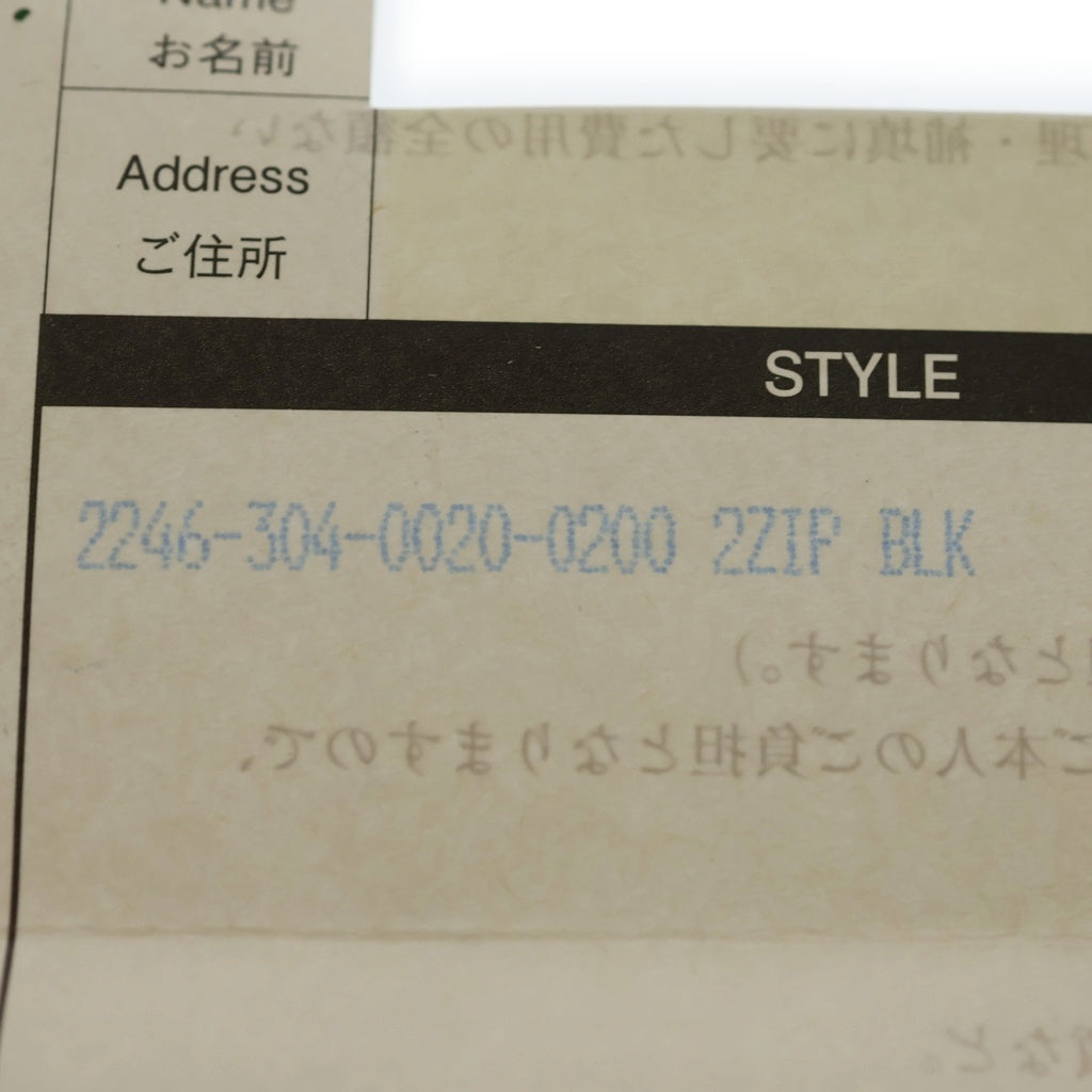 CHROME HEARTS(クロムハーツ) 2ZIP 2ジップ クロスボールボタンレザーウォレット 財布 ブラック BCA363
