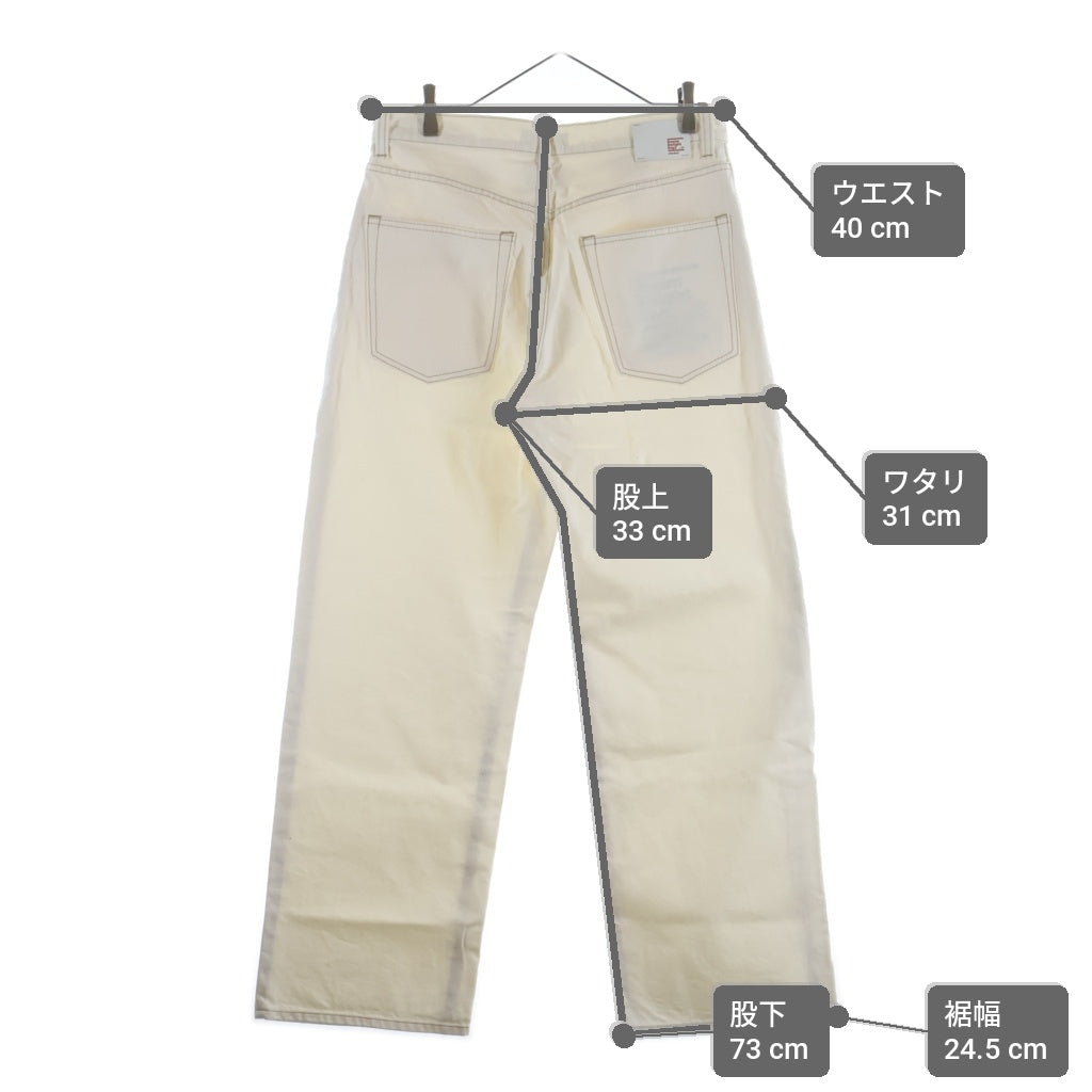 NO BRAND(ノーブランド) JOHNBULL DENIM DELIGHT DAYS 11.5oz ワイド デニムパンツ ホワイト JY231P06