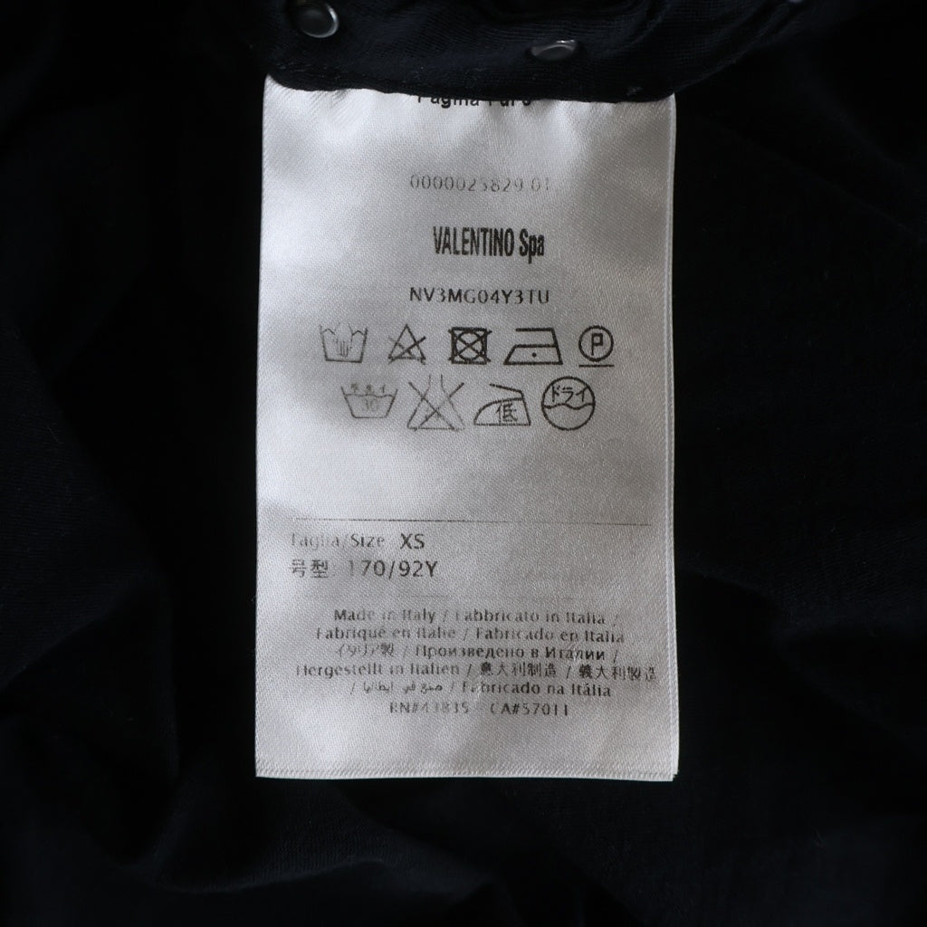 VALENTINO(ヴァレンティノ) Rock Studded T-Shirt ロックスタッズ 半袖Tシャツ ブラック NV3MG04Y3TU
