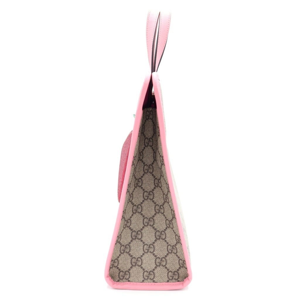 GUCCI(グッチ) GG Supreme 3D Strawberry Hand Bag GGスプリーム ストロベリー ハンドバッグ ベージュ 630589 レディース