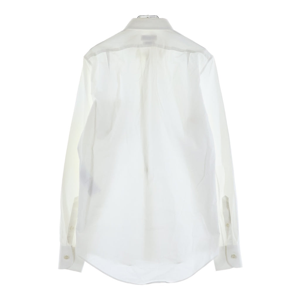 Alexander McQueen(アレキサンダーマックイーン) Skull Shirt スカル刺繍 長袖シャツ ホワイト 575274 QNN66