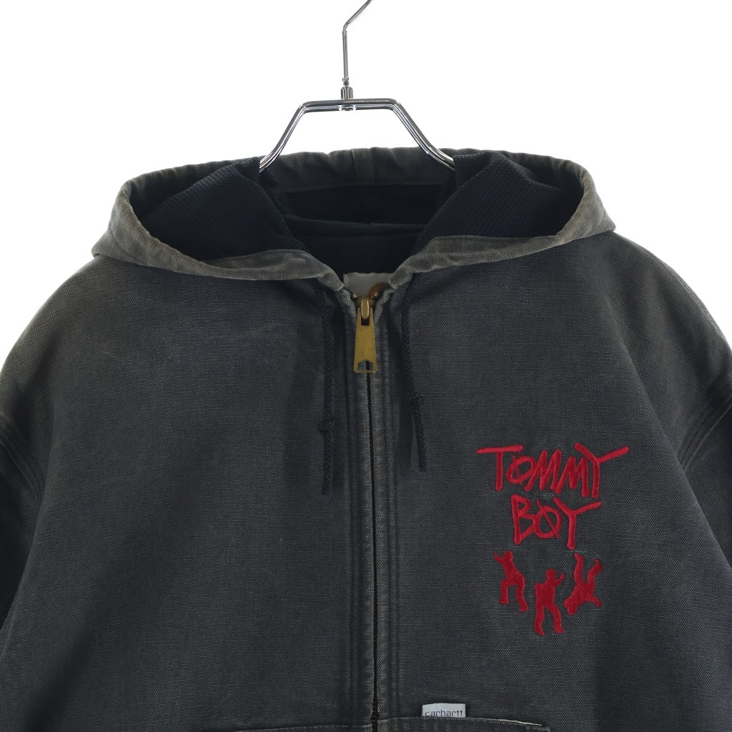 CARHARTT(カーハート) 90S ×Stussy ×Tommy Boy Active Jacket ステューシー トミーボーイ アクティブジャケット ブラウン
