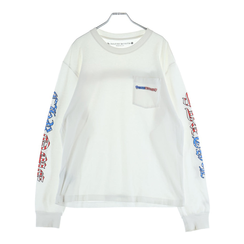 CHROME HEARTS(クロムハーツ) ×MATTY BOY AMERICA L/S T-SHIRT マッティボーイ 長袖Tシャツ ロンT ホワイト