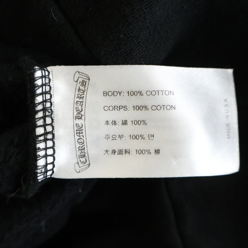 CHROME HEARTS(クロムハーツ) MLTCOL CEM CRS SWTSHRT HD ZIP マルチカラーセメタリークロス ダガージップ ジップアップスウェットパーカー フーディー ブラック