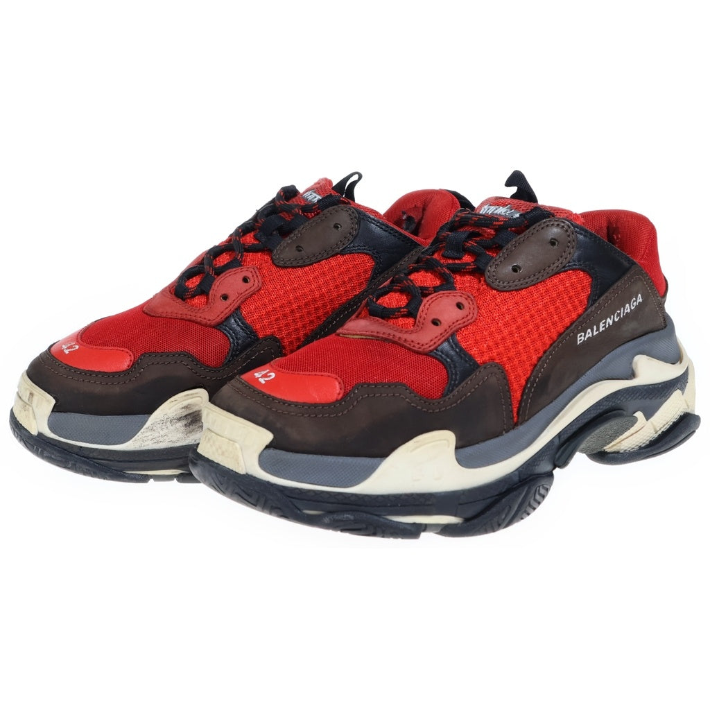 BALENCIAGA(バレンシアガ) Triple S Sneaker トリプルS ローカットスニーカー レッド 516440