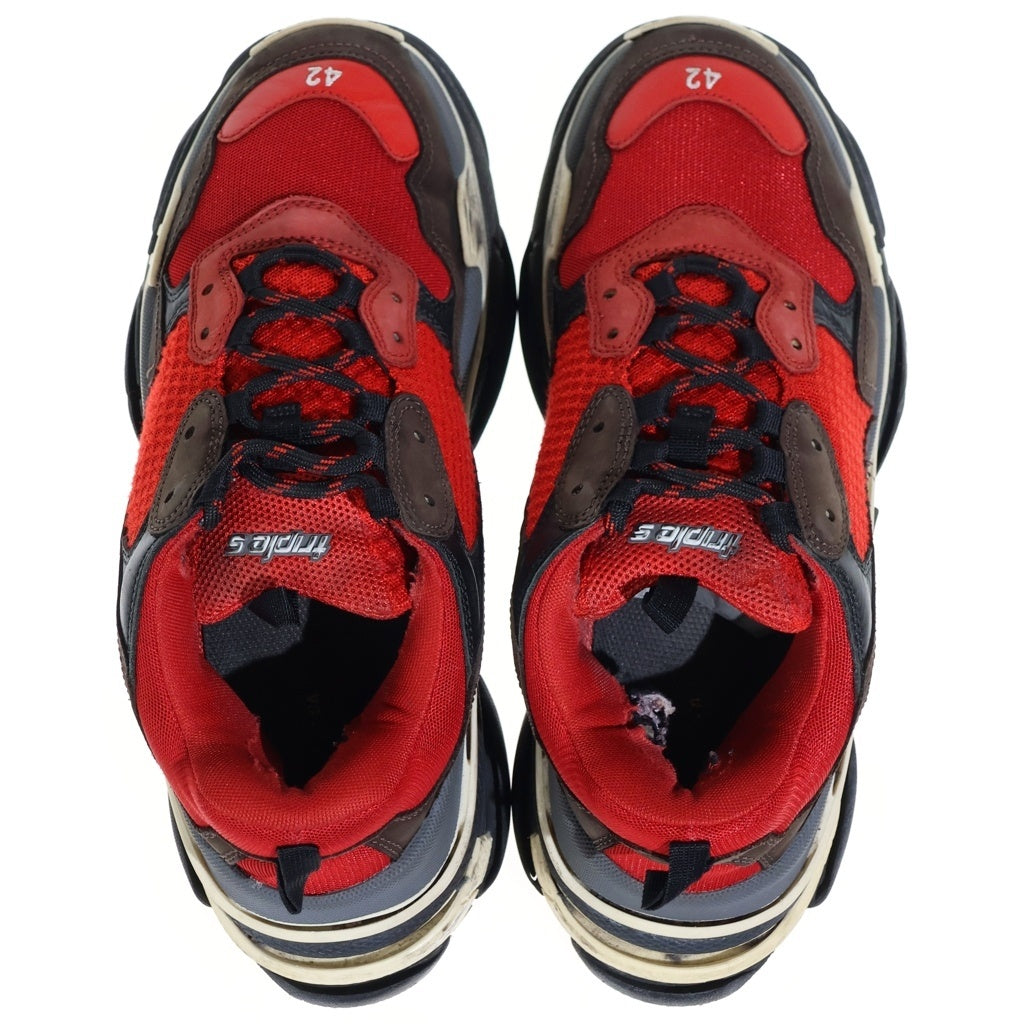 BALENCIAGA(バレンシアガ) Triple S Sneaker トリプルS ローカットスニーカー レッド 516440