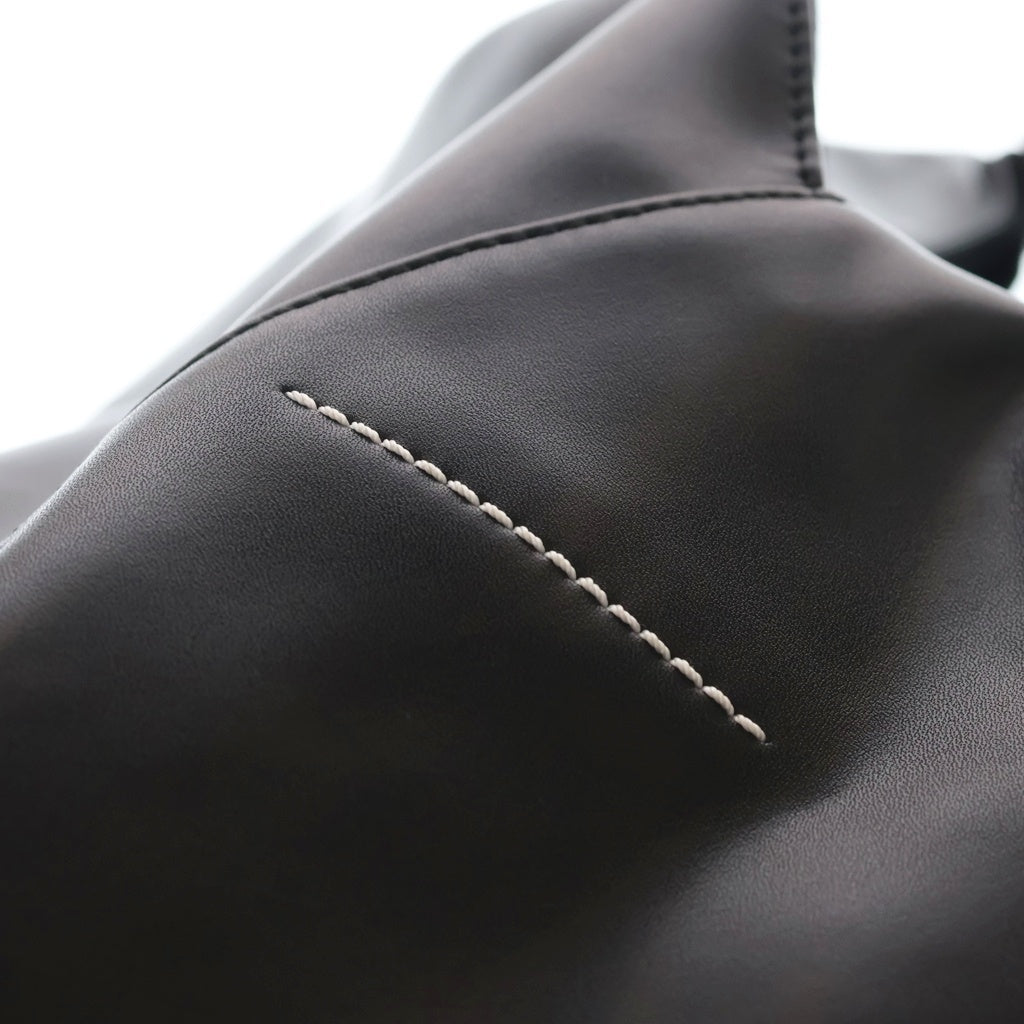 MM6 Maison Margiela(エムエムシックスメゾンマルジェラ) 23AW Leather Japanese Tote Bag ジャパニーズ レザートートバッグ ブラック S54WD0039