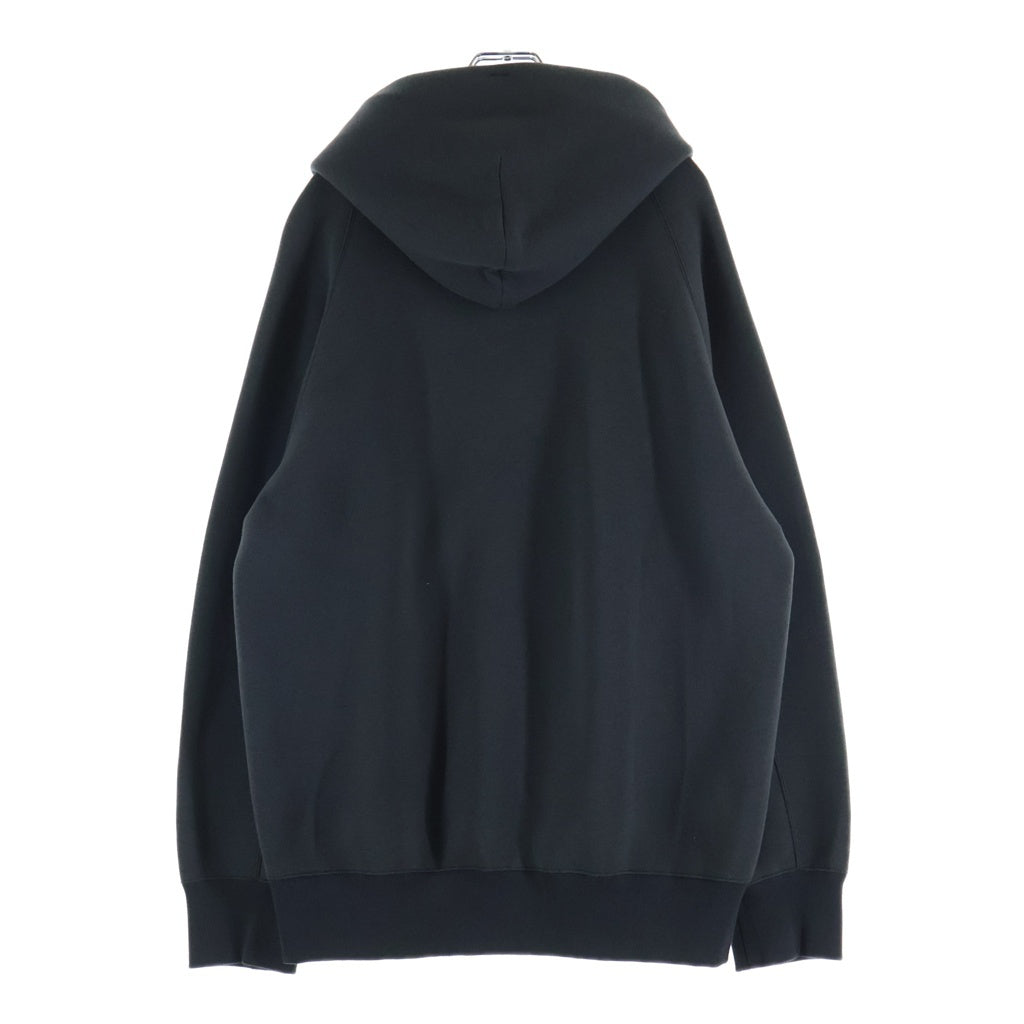 Sacai(サカイ) Sponge Sweat Hoodie ロゴ刺繍 ジップアップスポンジパーカー フーディー グレー 23-03255M