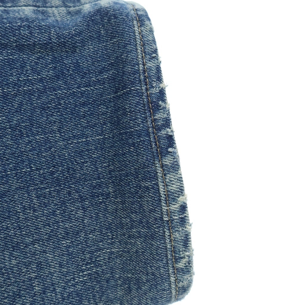 MINEDENIM(マインデニム) S.Slim STR 5pocket 5ポケット ボタンフライ ダメージ加工 ストレートデニムパンツ インディゴ 2305-1001-86-342