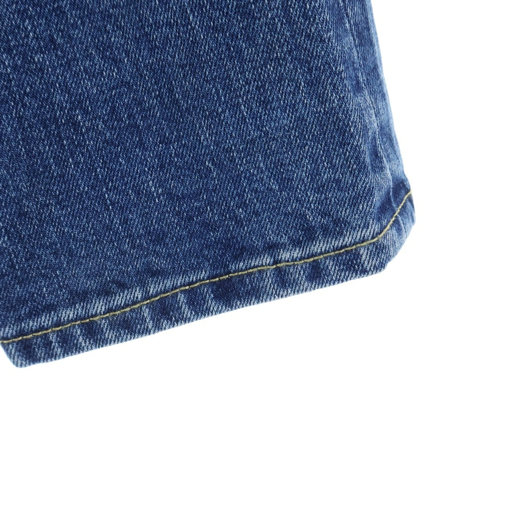 YCHAI(イカイ) 【干場別注】 PANATELA VINTAGE BLACK ボタンフライ ストレートデニムパンツ インディゴ YPUJF001