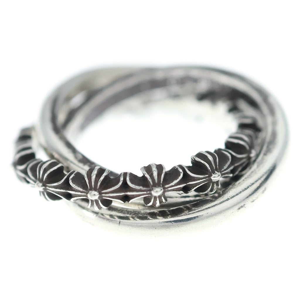 CHROME HEARTS(クロムハーツ) TINY E CH PLUS BAND TRPL タイニーE CHプラス バンド トリプルリング シルバー