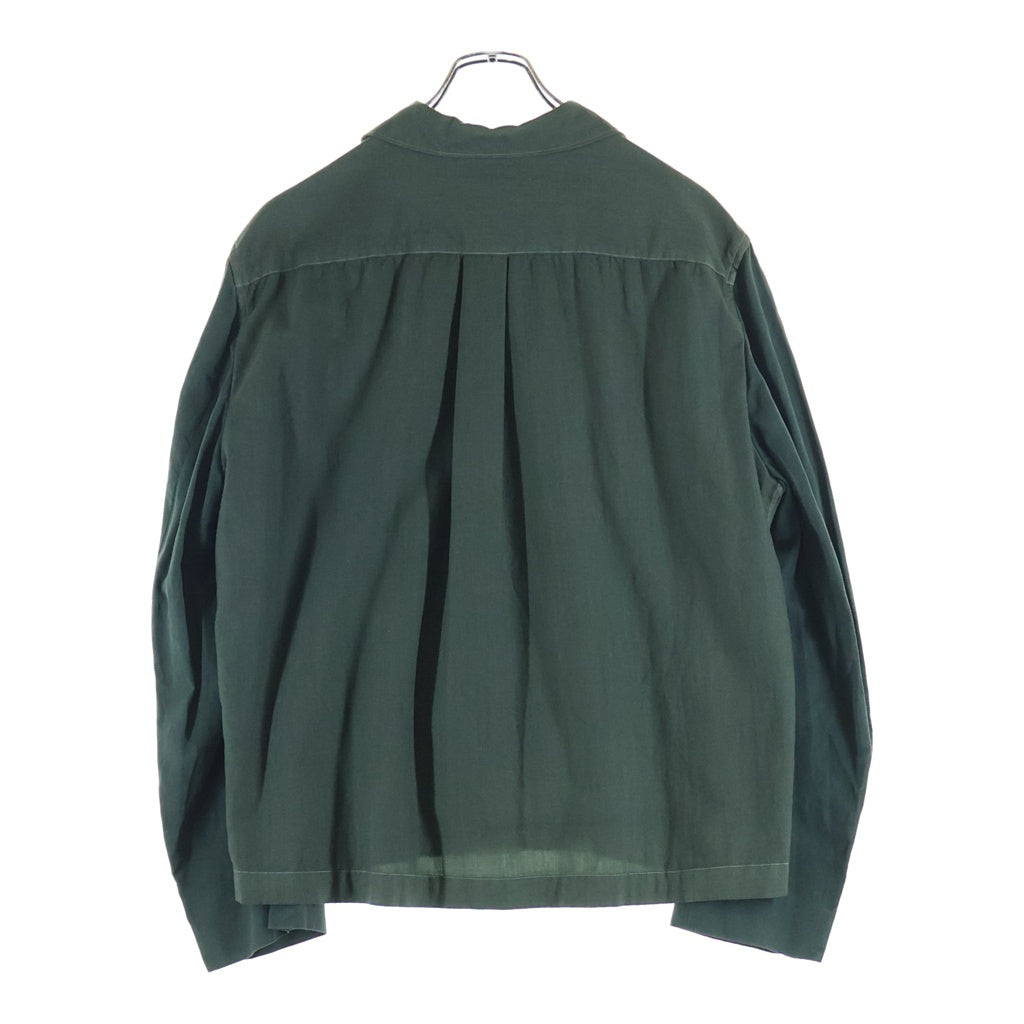 COMME des GARCONS HOMME PLUS(コムデギャルソンオムプリュス) 95SS Docking Shirt ドッキング 長袖シャツ グリーン PB-100200
