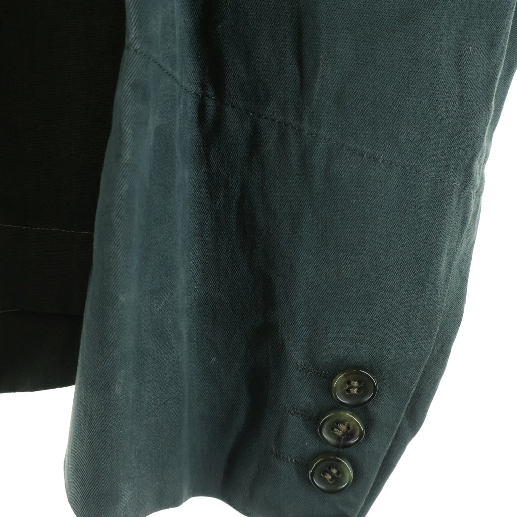 COMME des GARCONS HOMME PLUS(コムデギャルソンオムプリュス) 95SS Docking Shirt ドッキング 長袖シャツ グリーン PB-100200