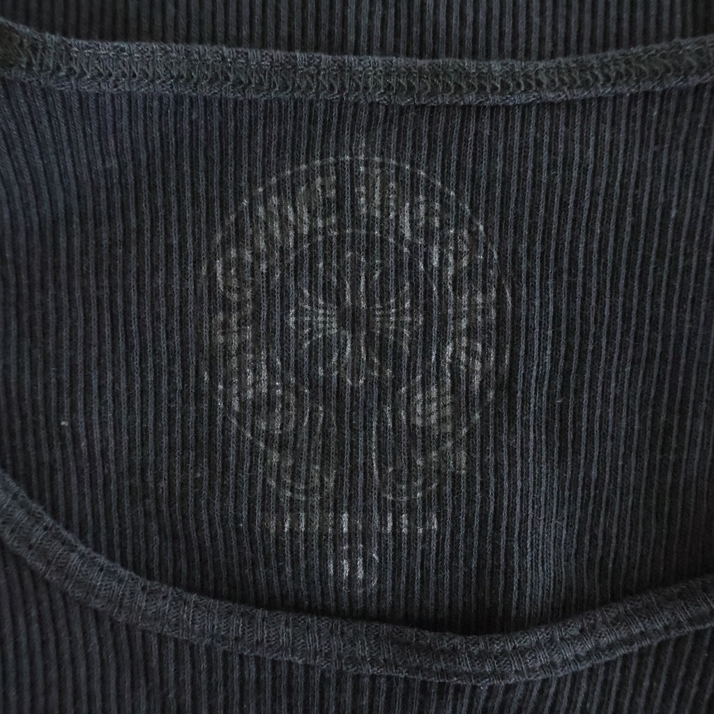 CHROME HEARTS(クロムハーツ) Back CH Cross バック CH クロス プリント タンクトップ カットソー ブラック