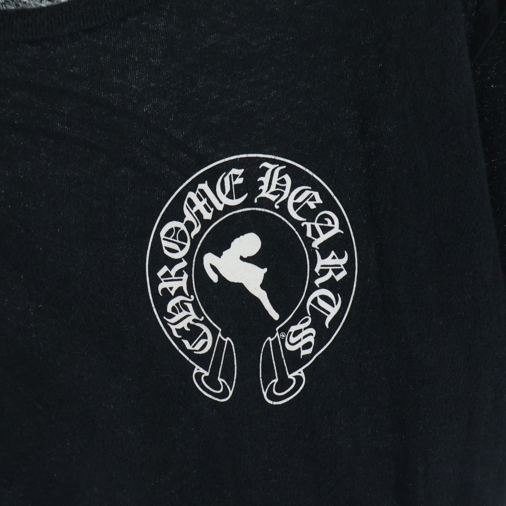 CHROME HEARTS(クロムハーツ) FOTI COLL Horseshoe Print Tee フォティ ホースシュー 半袖Tシャツ カットソー ブラック