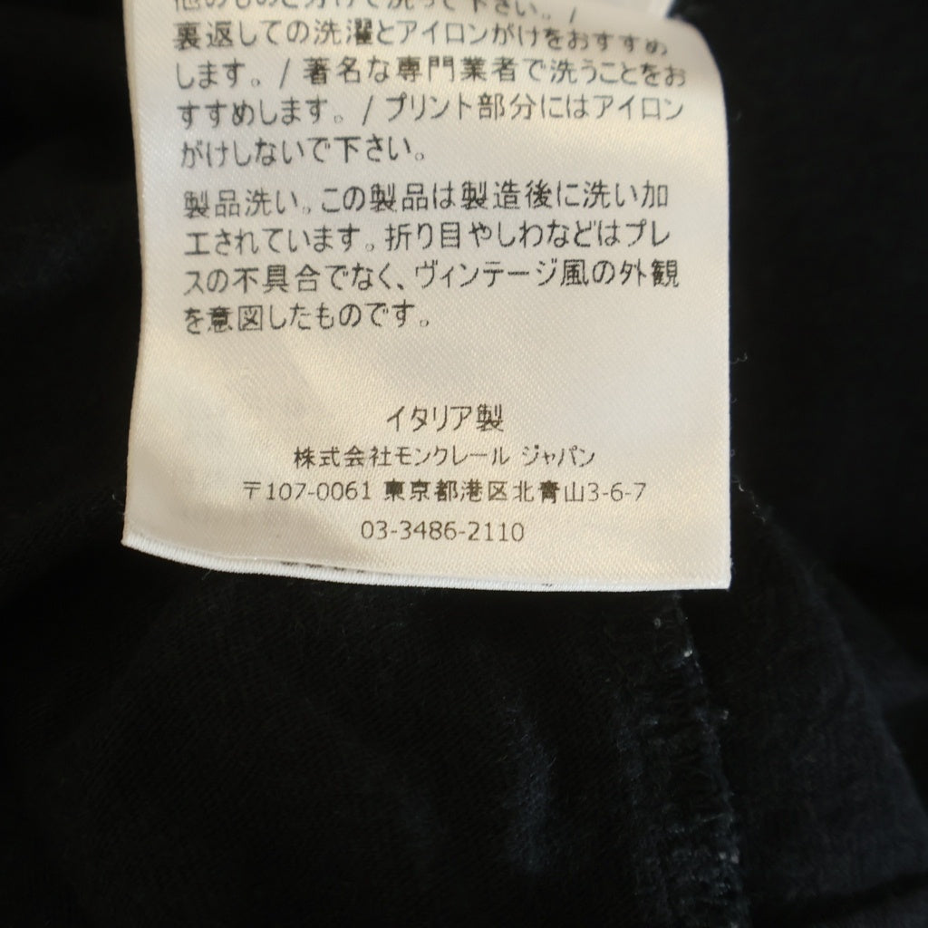 MONCLER(モンクレール) 21AW ×FRAGMENT L/S バックプリント ロングスリーブ 長袖Tシャツ カットソー ブラック G209U8D00003 G209U8D00003